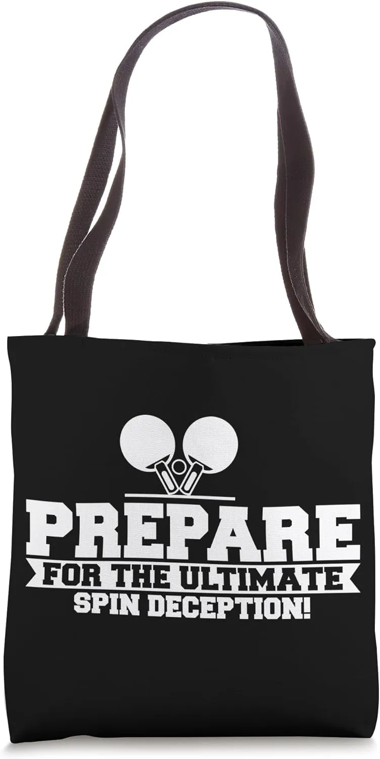Prepare For The Ultimate Spin Deception Table Tennis Tote Bag