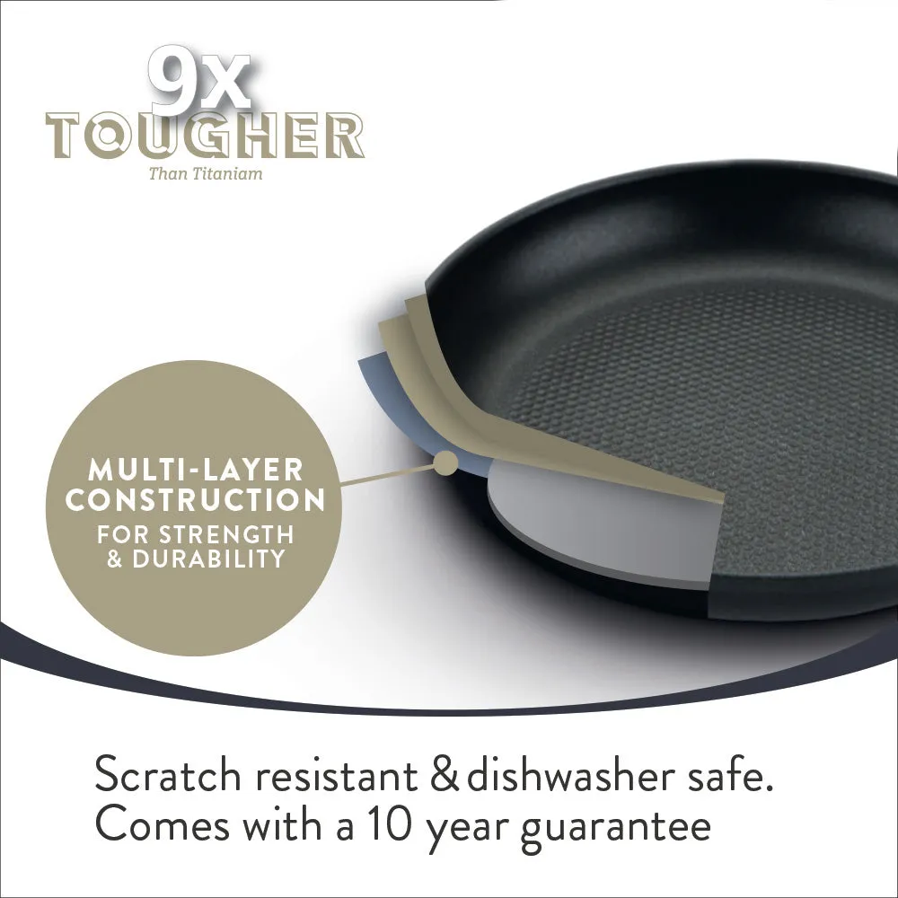 Prestige  9 x Tougher Aluminium Frypan - 2 Sizes