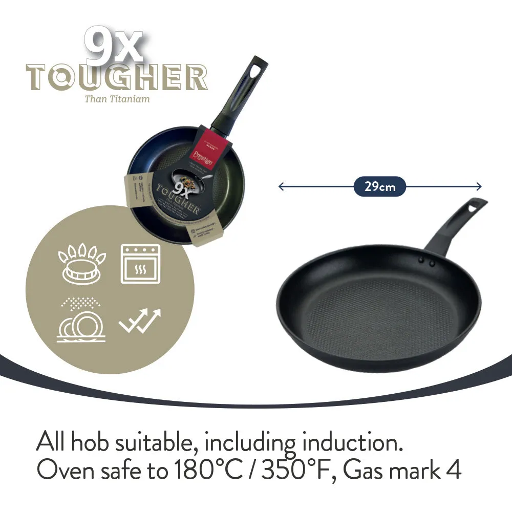 Prestige  9 x Tougher Aluminium Frypan - 2 Sizes