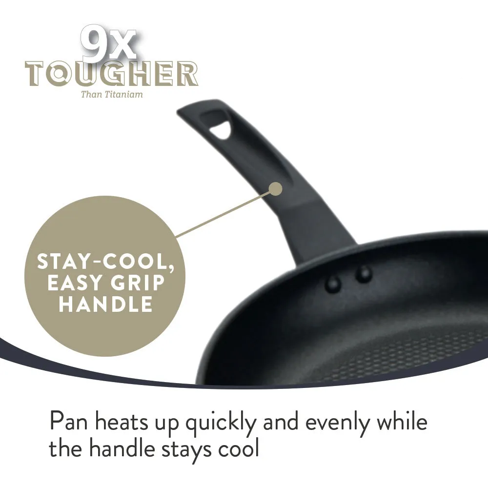 Prestige  9 x Tougher Aluminium Frypan - 2 Sizes