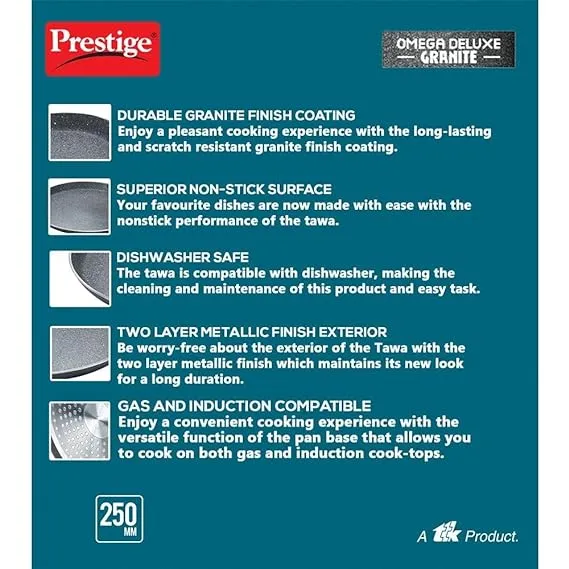 Prestige Omega Deluxe Granite Omni Tawa 250 Mm