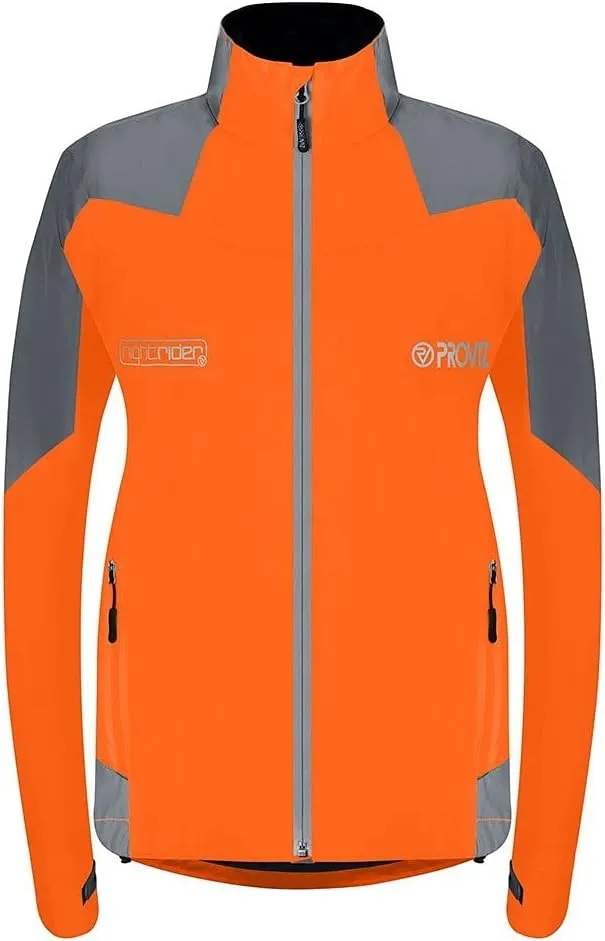 Proviz Women's Nightrider Reflective Waterproof Cycling Jacket Hi Visibility Breathable Cycling Coat