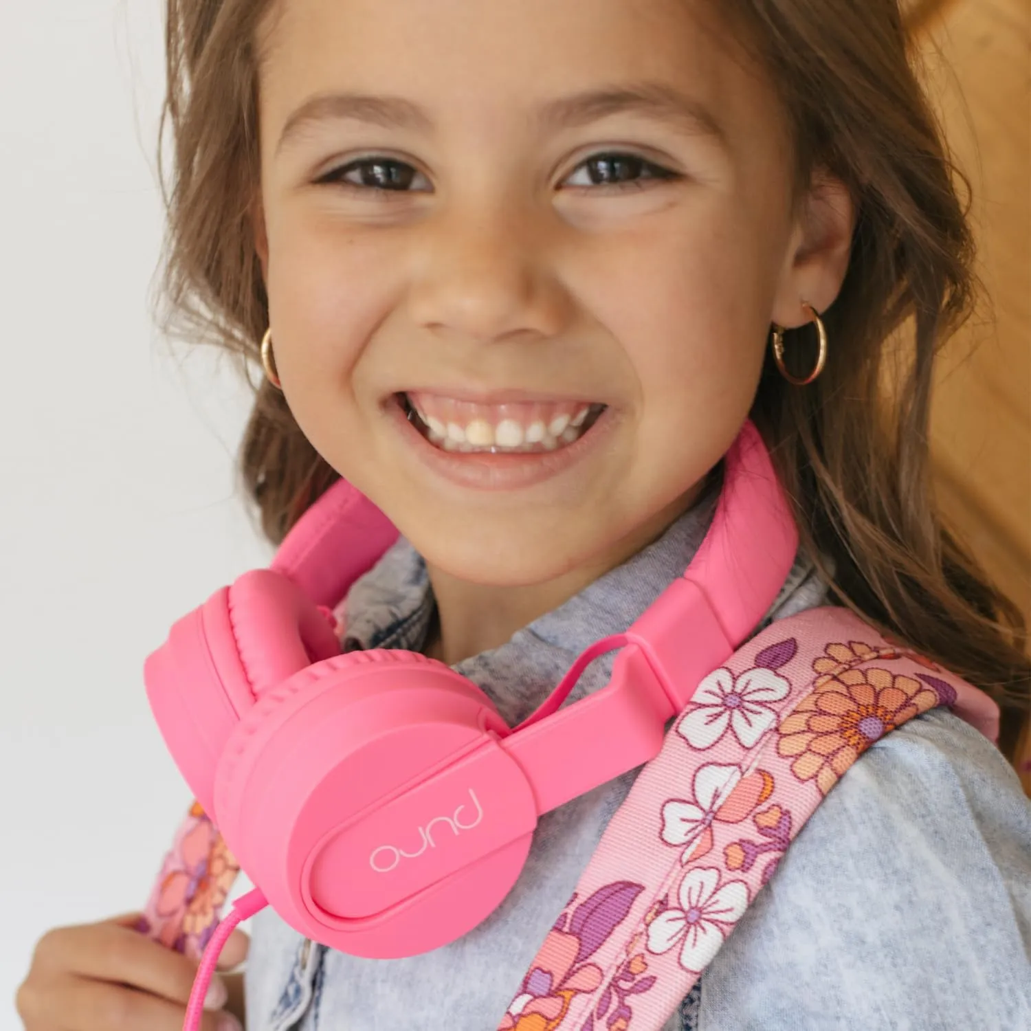 Puro Sound Labs PuroBasic Volume Limiting Wired Headphones for Kids, Foldable & Adjustable w/Microphone, Compatible with Smartphones, Tablets and PC’s