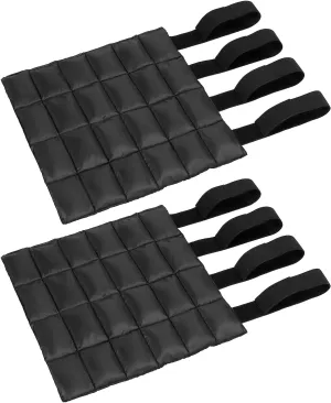 QWORK Horse Ice Leg Wraps - Reusable Gel Ice Pack Therapy Set of 2 - for Horses Injuries, Swelling, Arthritis, Black