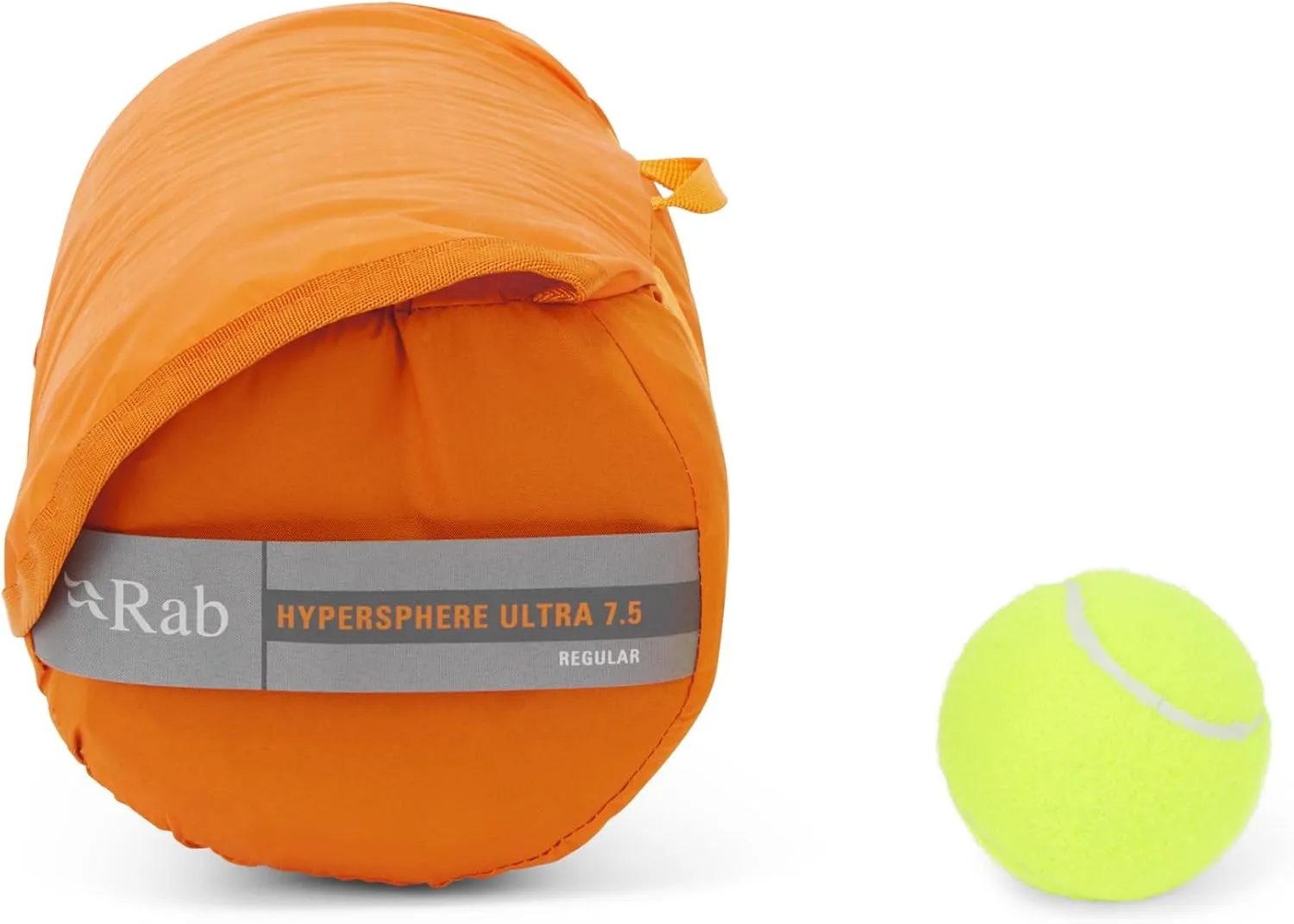 Rab Hypersphere Ultra 7.5 Ultralight Down Insulated Sleeping Pad for Climbing, Expeditions, & Mountaineering - Marmalade - Regular