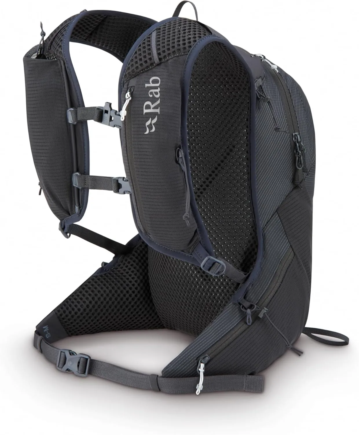 Rab Nitron Lightweight Hydration Pack - Comfortable Daypack for Hiking, Trekking, & Trail Running - Anthracite - 12-Liter (Back Length - Medium)