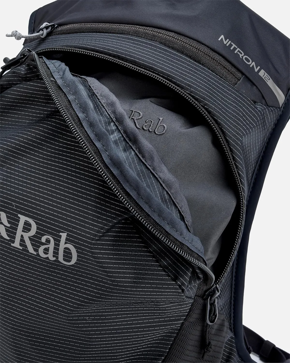 Rab Nitron Lightweight Hydration Pack - Comfortable Daypack for Hiking, Trekking, & Trail Running - Anthracite - 12-Liter (Back Length - Medium)