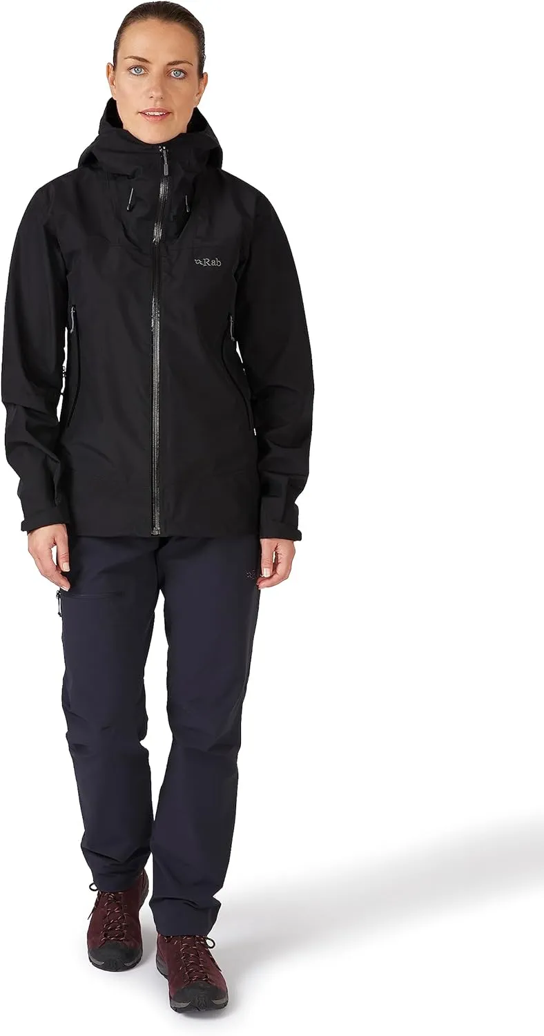 RAB Women's Namche GTX Jacket GORE-TEX Waterproof Breathable Rain Shell for Hiking & Everyday Use
