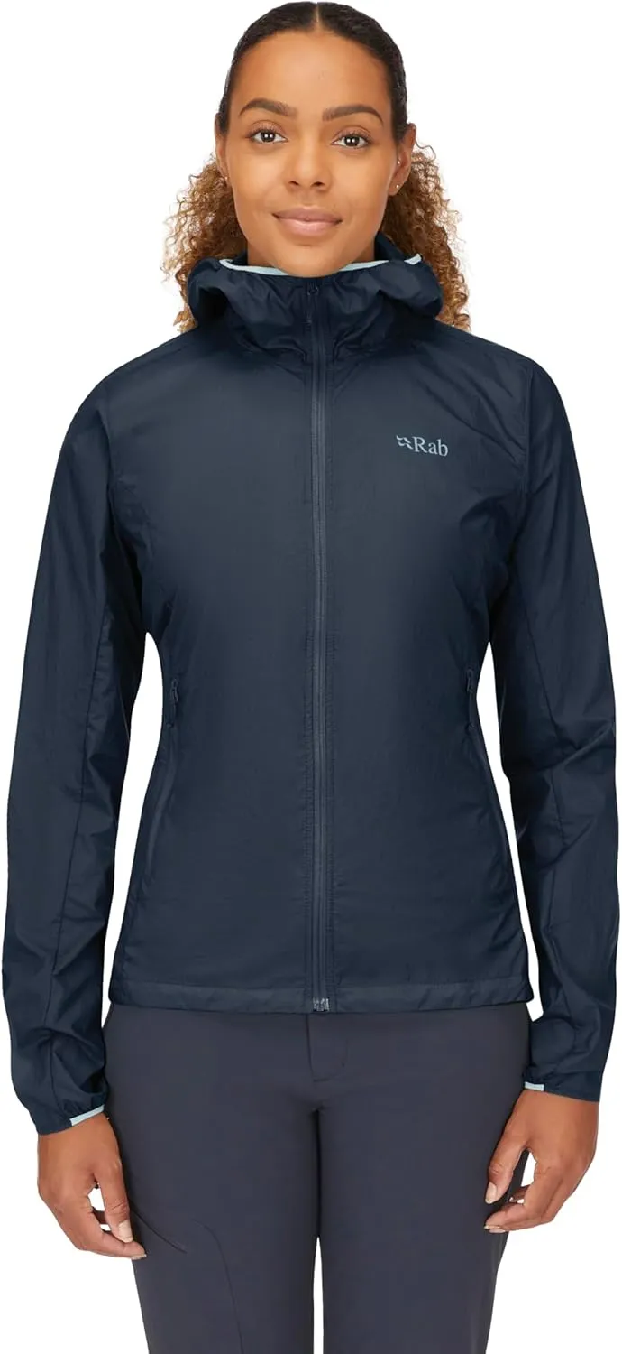 Rab Women's Vital Hoody - Ultralight Windproof Shell Jacket for Hiking, Trail Running, & Climbing