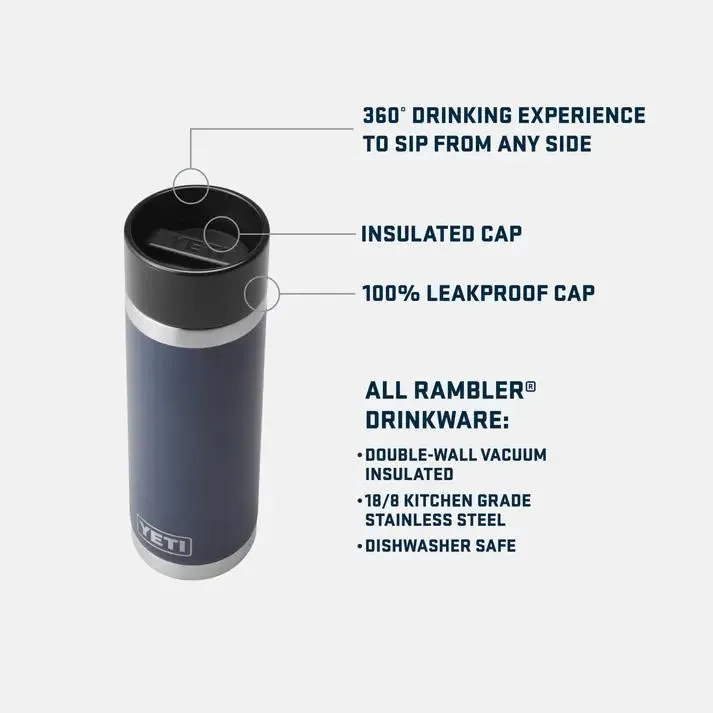 Rambler® 18 oz (532 ml) HotShot™ Bottle - Black