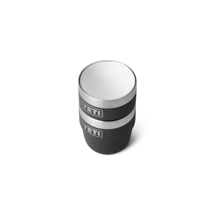 RAMBLER® 4 OZ (118 ML) STACKABLE CUPS (2 PACK) Black