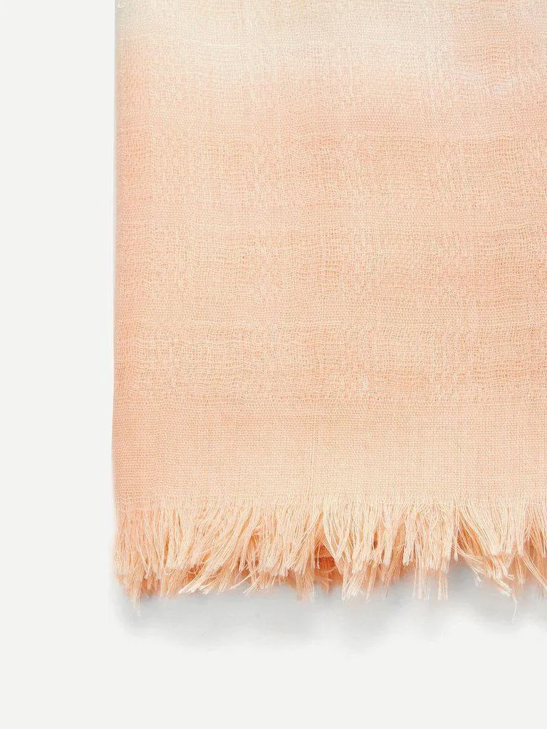 Raw Edge Lightweight Scarf
