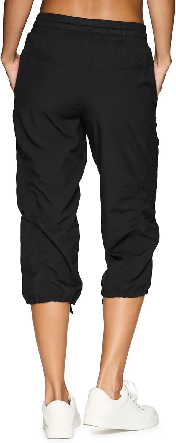 RBX Active Capri Pants for Women Joggers Stretch Lightweight Women’s Casual Pant Capri with Drawstring