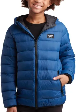 Reebok Boys’ Jacket – Water Resistant Midweight Quilted Puffer Coat – Insulated Outerwear Down Coat for Boys (4-20)