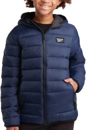 Reebok Boys' Jacket - Water Resistant Midweight Quilted Puffer Coat - Insulated Outerwear Down Coat for Boys (4-20)