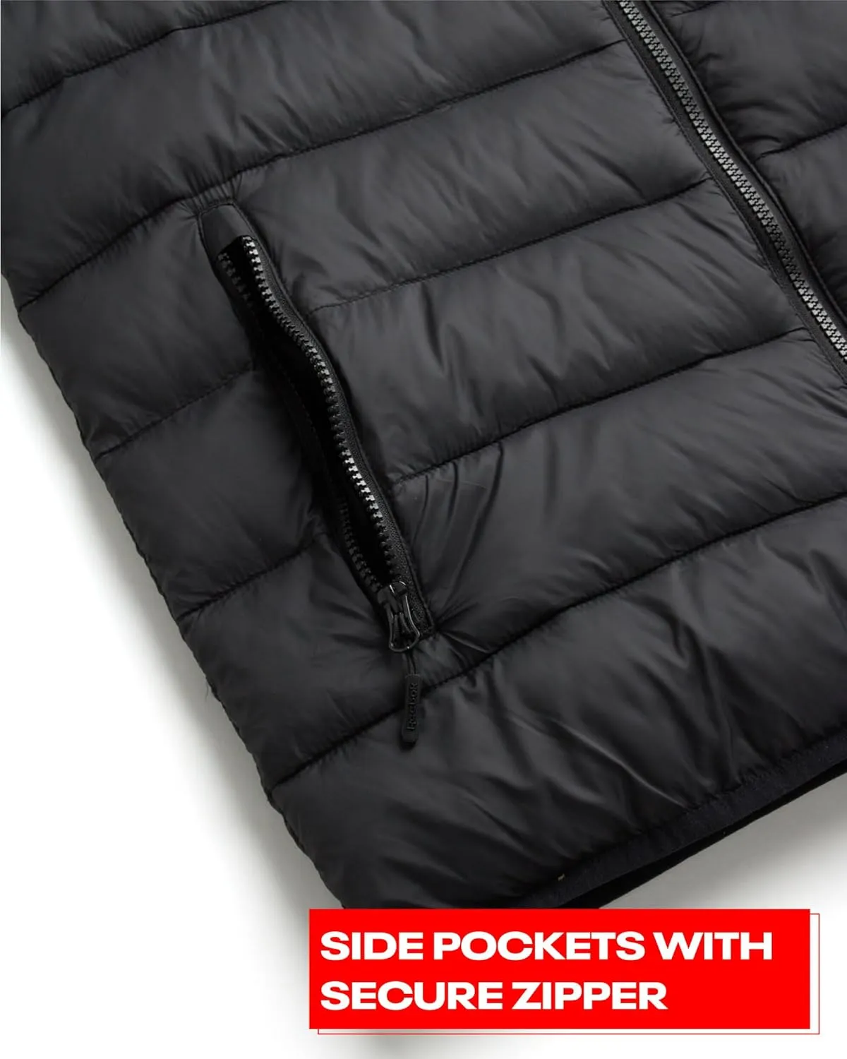 Reebok Men's Jacket – Lightweight Hooded Quilted Puffer Coat – Warm Insulated Winter Jacket for Men (S-4X)