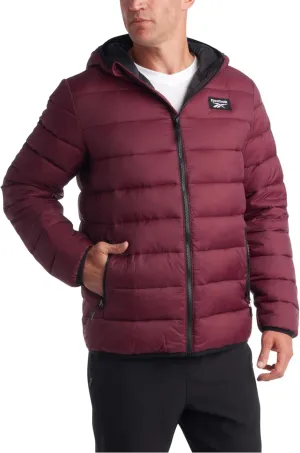 Reebok Men's Jacket – Lightweight Hooded Quilted Puffer Coat – Warm Insulated Winter Jacket for Men (S-4X)