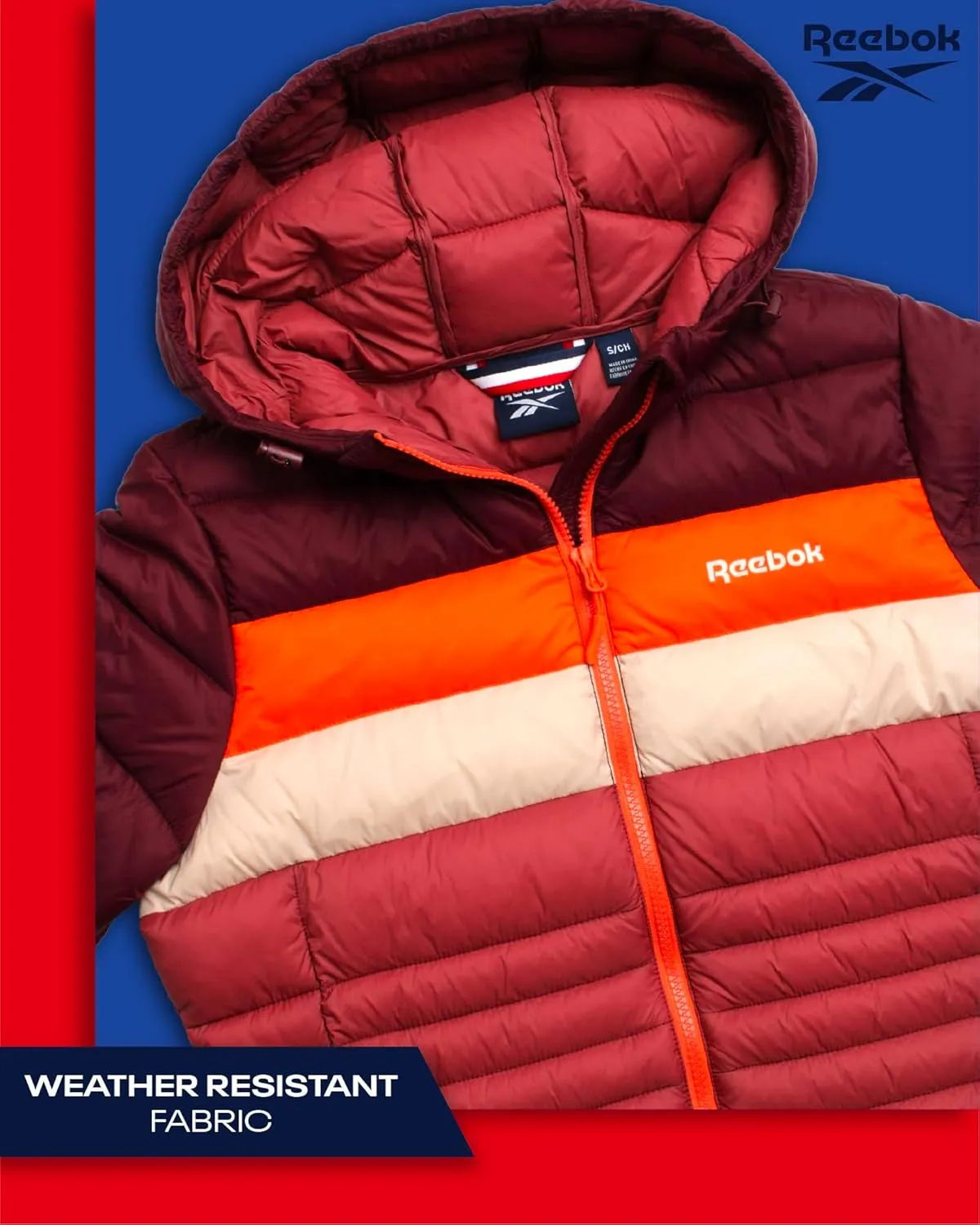 Reebok Women Jacket - Packable Quilted Puffer Coat – Casual Jacket for Women (S-XL)