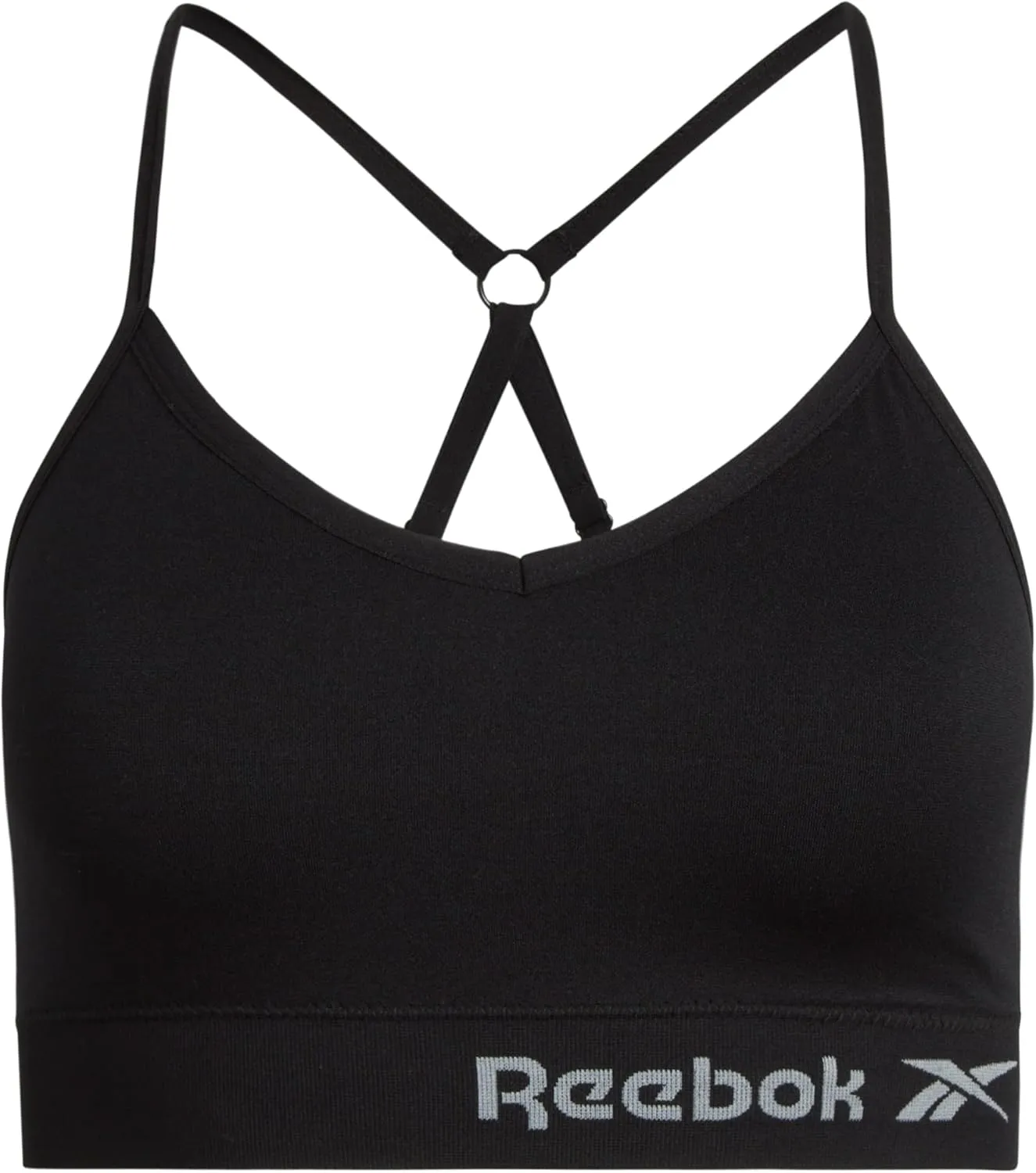 Reebok Women's Everyday Bras - 4 Pack Lightweight Soft Stretch Performance Cami Bralette Seamless Bralettes