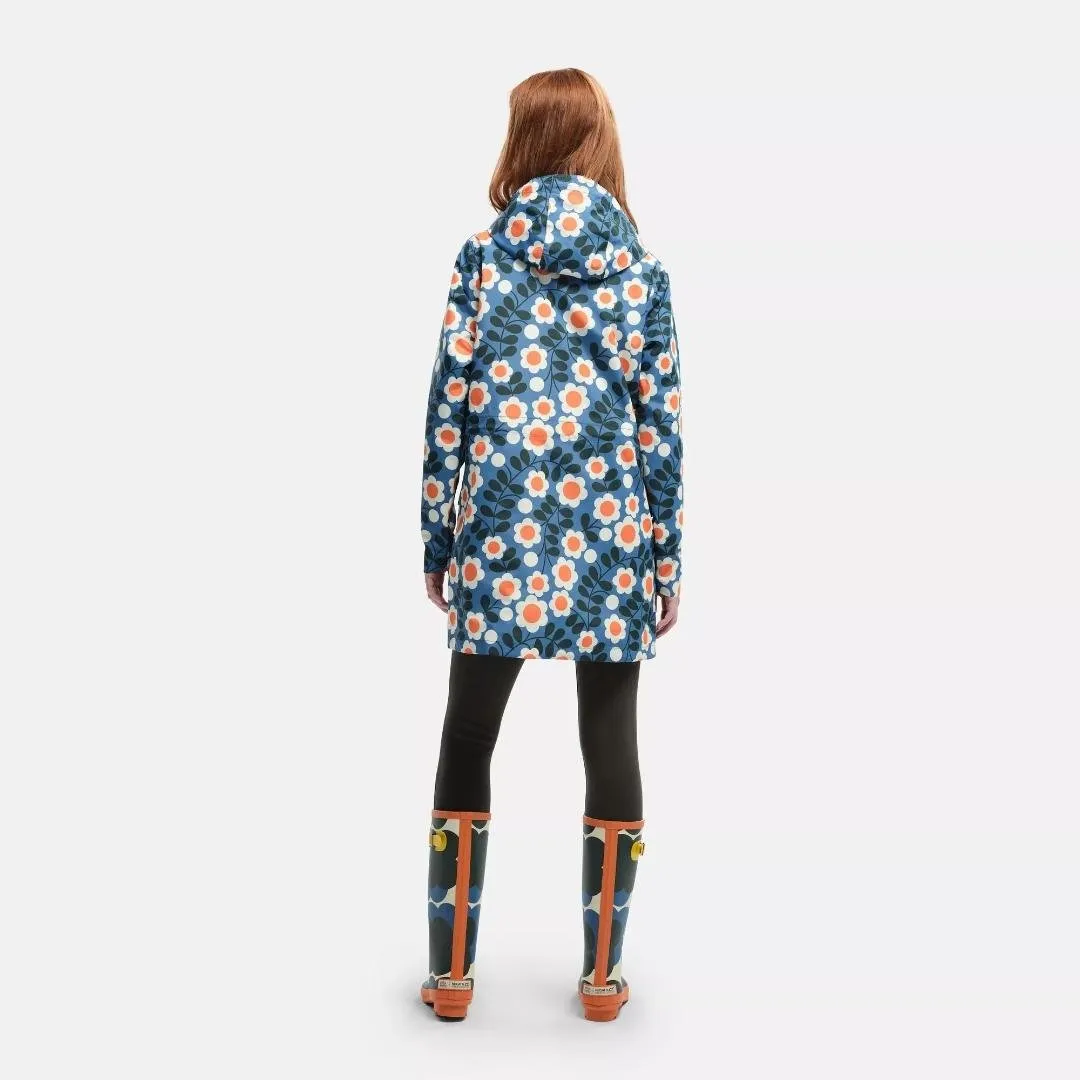 Regatta Orla Kiely Long Line Waterproof Fashion Jacket - Water Floral