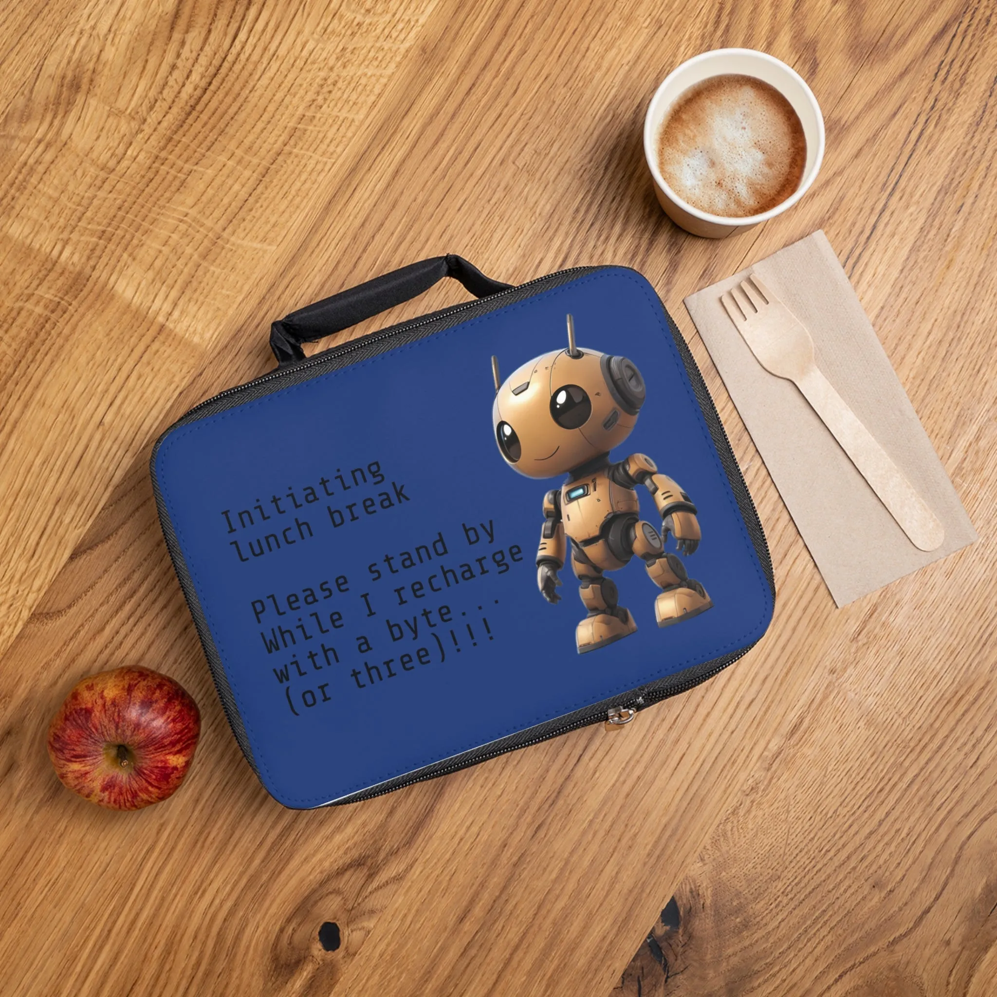 Robot Recharge Lunch Bag