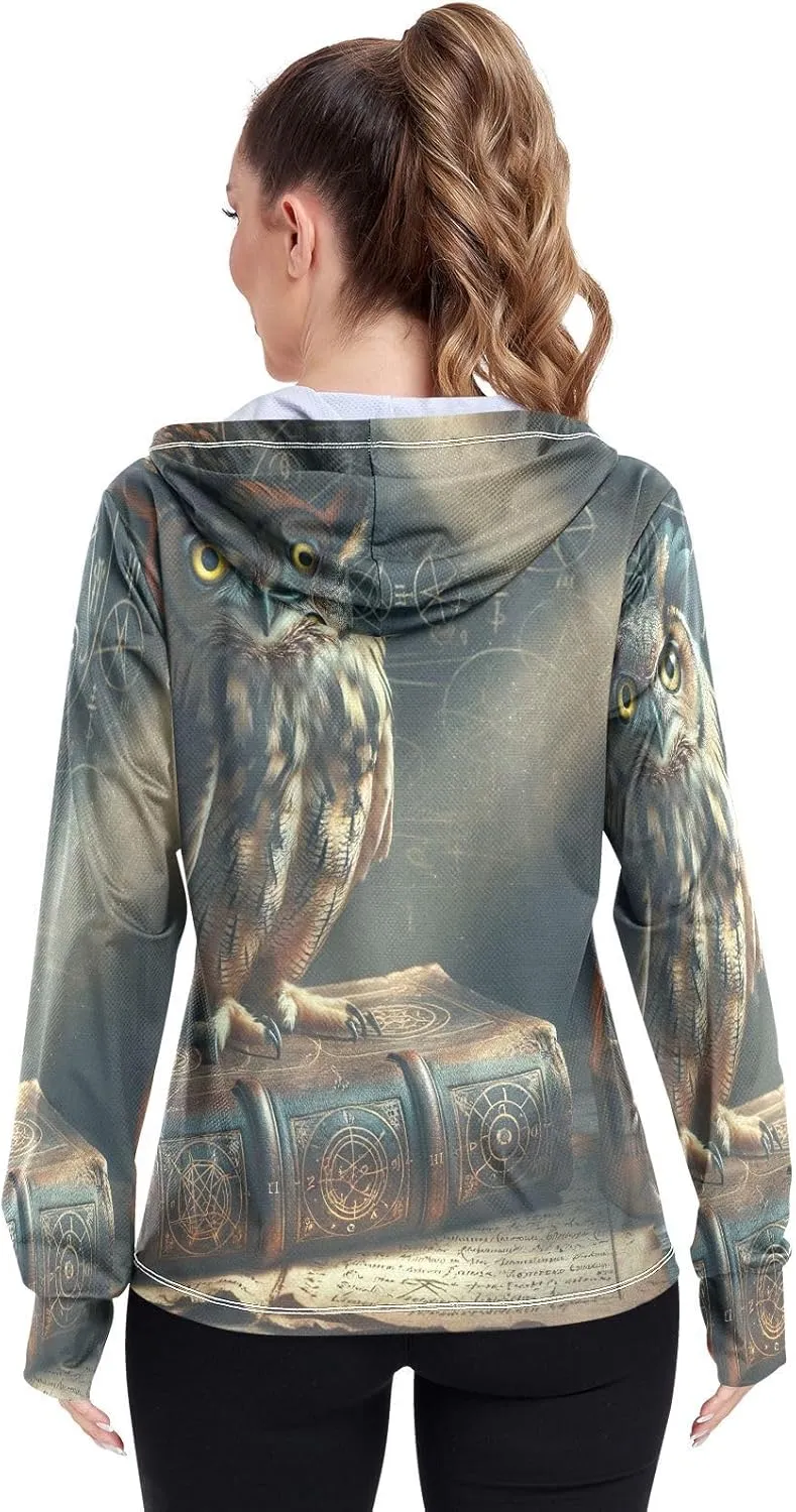 Rocket Cat Hoodie Women, Upf 50  Zip Athletic Jacket, Outdoor Hoodie (S-XXL)
