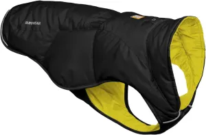 Ruffwear, Quinzee Jacket, Insulated and Water-Resistant Jacket for Dogs with Stuff Sack, Obsidian Black, Medium