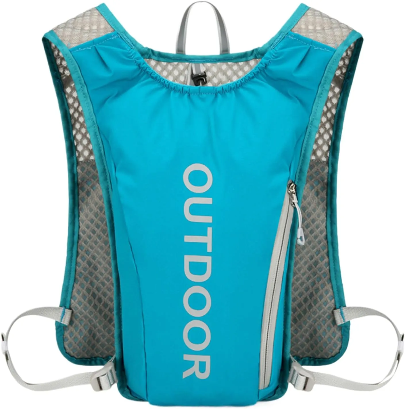 Running Hydration Vest, Water Backpack, Lightweight Outdoor Gear, 36x21x8cm for Reflective Safety Strips, Adjustable Fit, Unisex Trail Running and Hiking