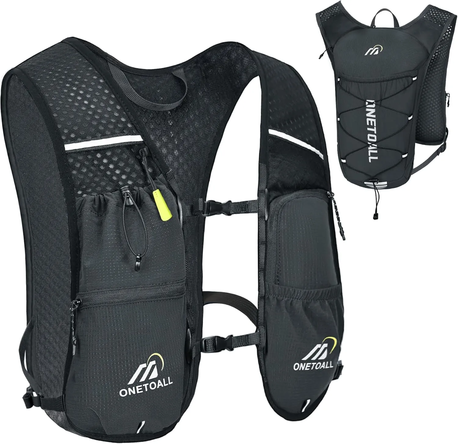 Running Vest for Women & Men, Lightweight 150g Hydration Backpack, 6L Pack for Trail Running, Marathon, Hiking, Cycling, Jogging, Adjustable Fit