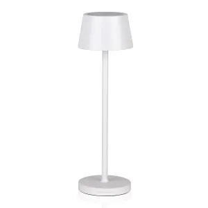 Rynx | Amhshkou Rechargeable Led Wireless Desk Lamp, With Ip54 Waterproof Function And Touch Dimming Table Lamps, Suitable For Indoor And Outdoor Lighting White