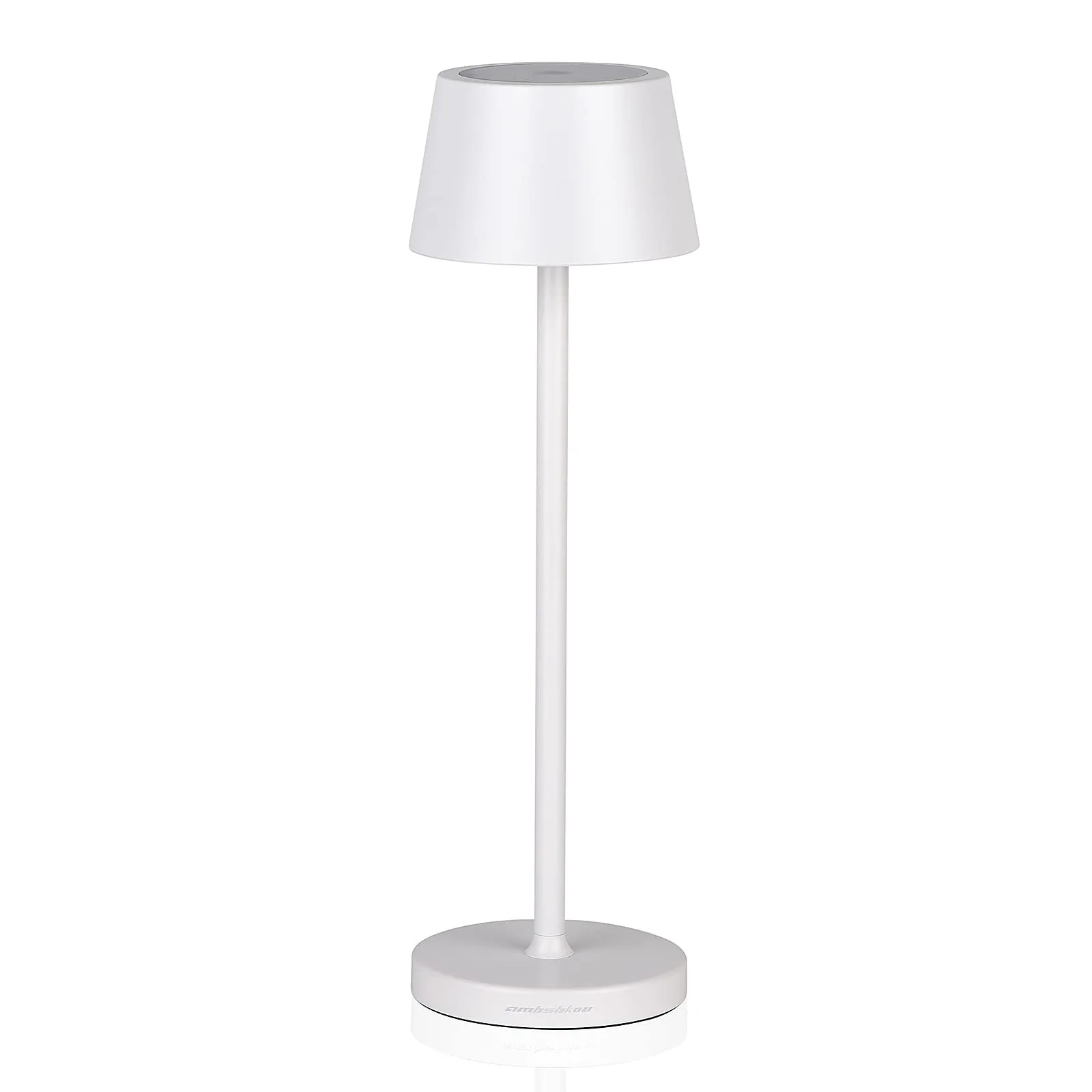 Rynx | Amhshkou Rechargeable Led Wireless Desk Lamp, With Ip54 Waterproof Function And Touch Dimming Table Lamps, Suitable For Indoor And Outdoor Lighting White