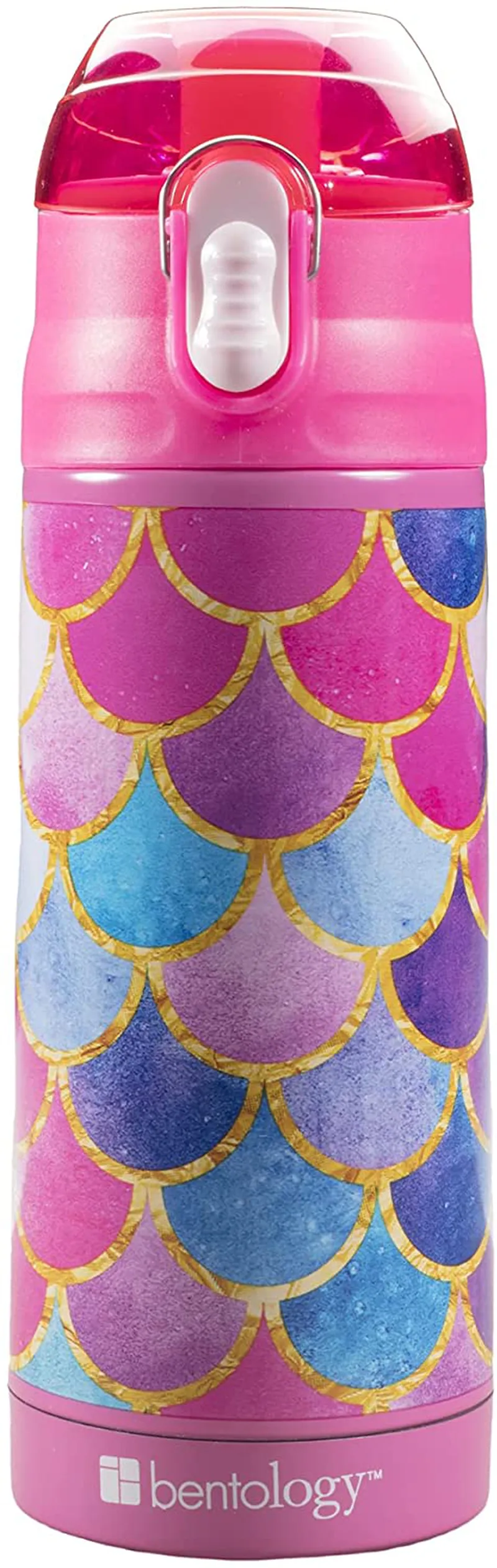 Rynx | Bentology Lunch Box Set For Kids - Girls' Insulated Lunch Box Tote, Water Bottle, And Ice Pack - 3 Pieces - Kitty
