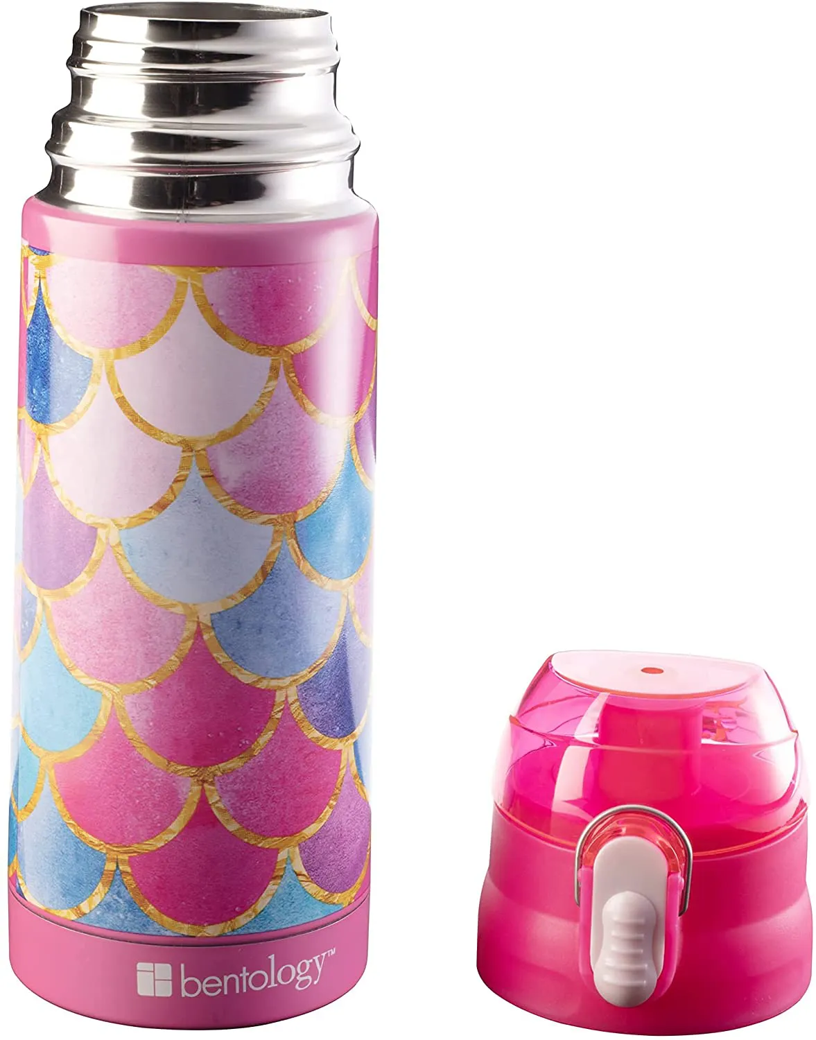 Rynx | Bentology Lunch Box Set For Kids - Girls' Insulated Lunch Box Tote, Water Bottle, And Ice Pack - 3 Pieces - Kitty