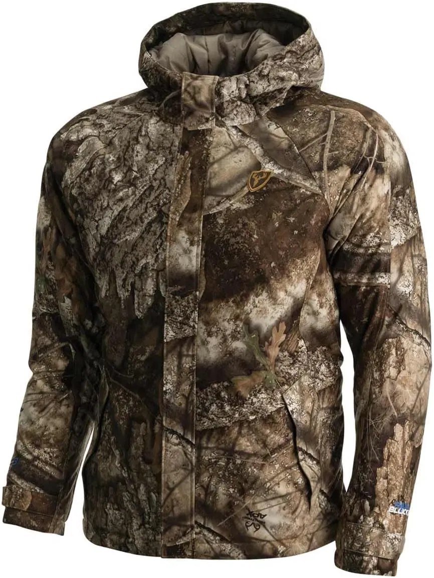 SCENTBLOCKER Men's Insulated Drencher Breathable Waterproof Camo Hunting Jacket
