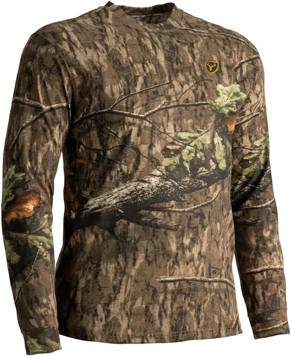 SCENTBLOCKER Scent Blocker Fused Cotton Lightweight Long-Sleeve Shirt, Camo Hunting Clothes