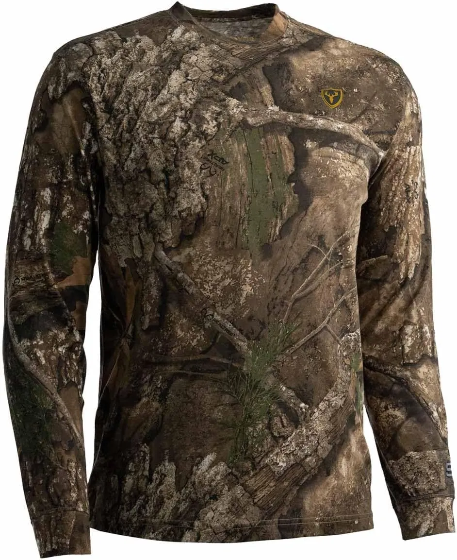 SCENTBLOCKER Scent Blocker Fused Cotton Lightweight Long-Sleeve Shirt, Camo Hunting Clothes