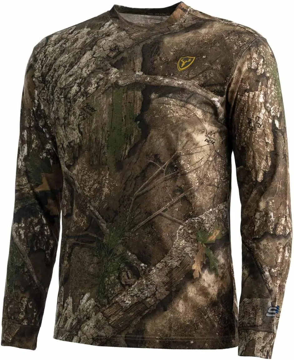 SCENTBLOCKER Scent Blocker Fused Cotton Lightweight Long-Sleeve Shirt, Camo Hunting Clothes
