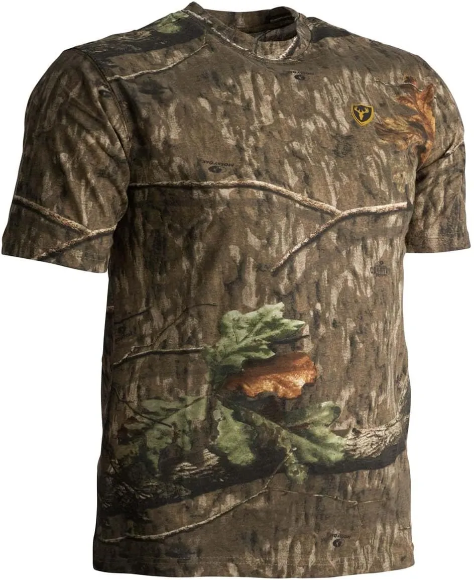 SCENTBLOCKER Scent Blocker Fused Cotton Lightweight Short-Sleeve Camo Hunting Shirt for Men