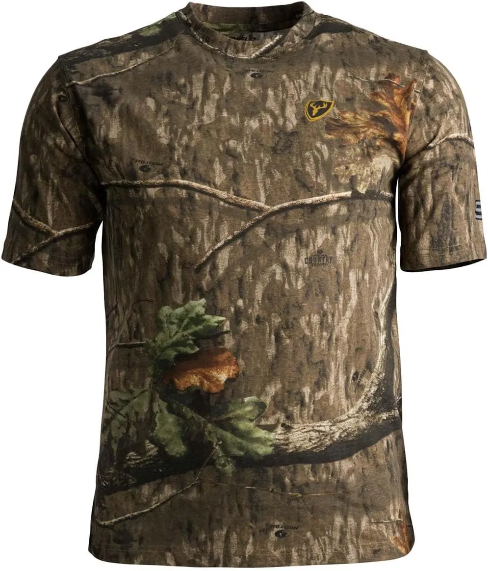 SCENTBLOCKER Scent Blocker Fused Cotton Lightweight Short-Sleeve Camo Hunting Shirt for Men