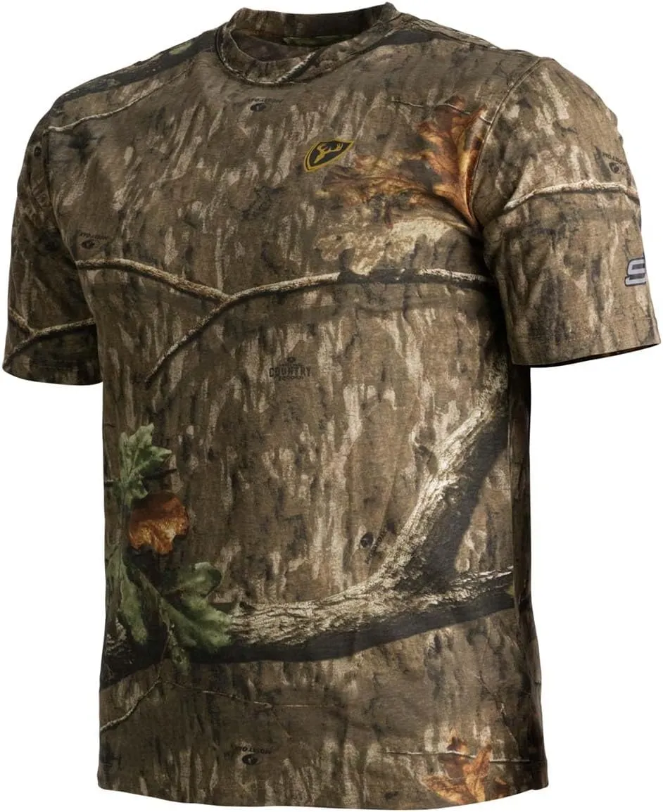 SCENTBLOCKER Scent Blocker Fused Cotton Lightweight Short-Sleeve Camo Hunting Shirt for Men