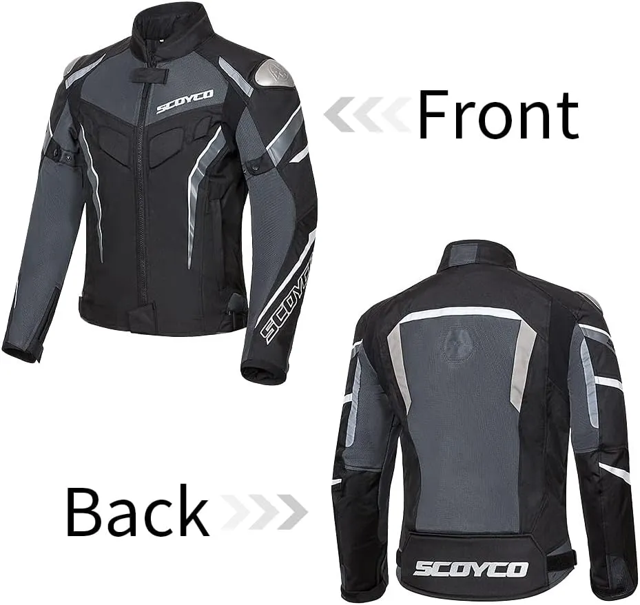 Scoyco Mesh Motorcycle Jacket Motorbike Riding Jacket Breathable 4-Season