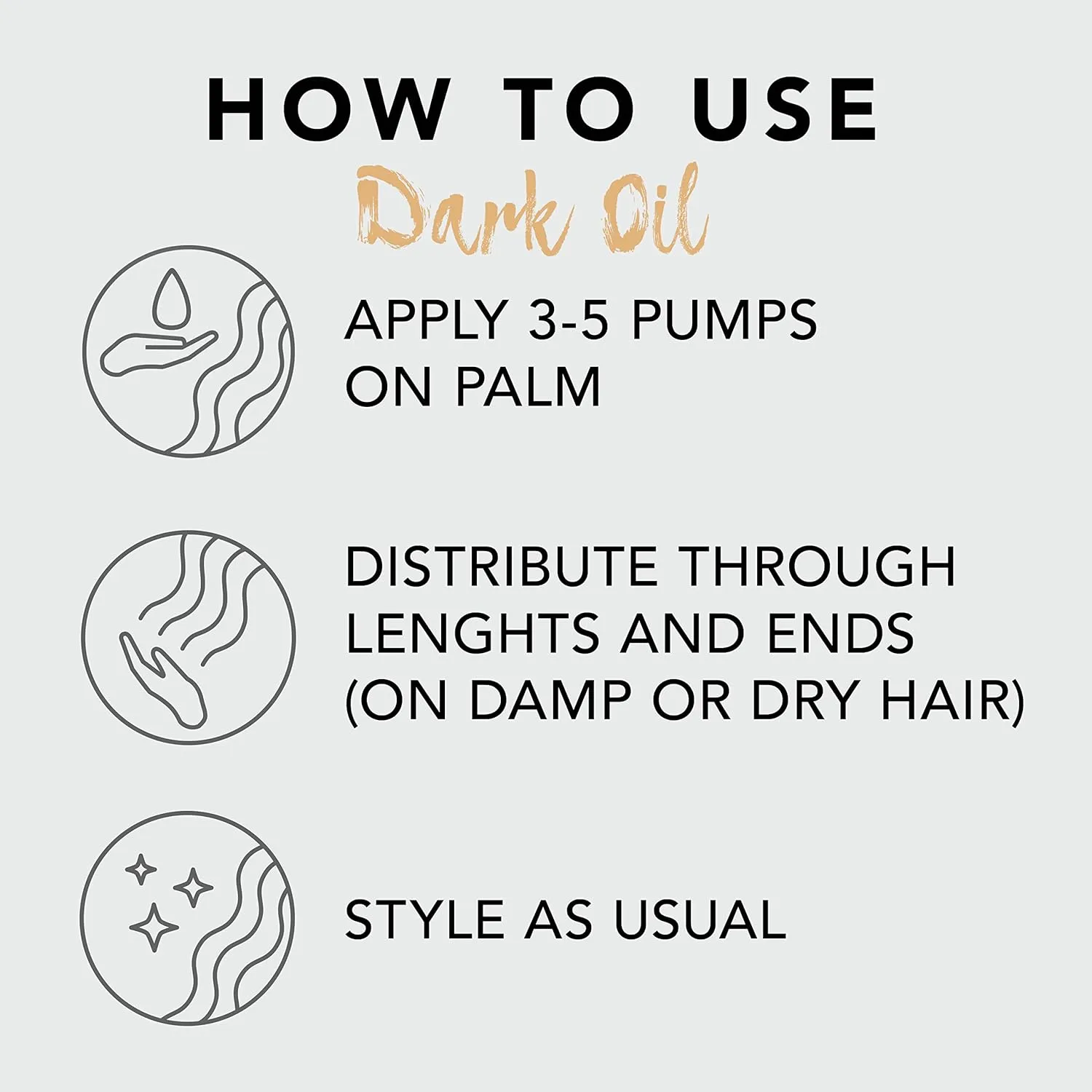 Sebastian Professional Dark Oil Lightweight Hair Styling Oil | Nourishing Blend of Natural Oils for a Smooth, Sleek Finish
