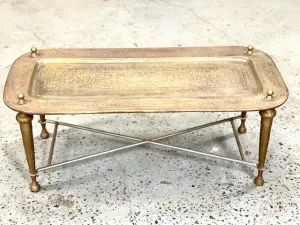 SILVERPLATED SIDE TABLE
