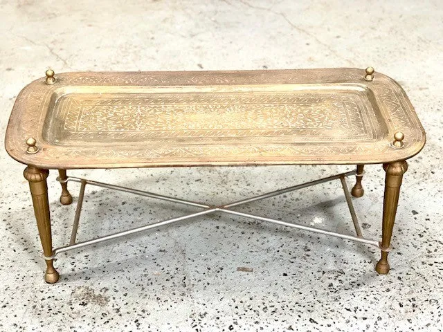 SILVERPLATED SIDE TABLE