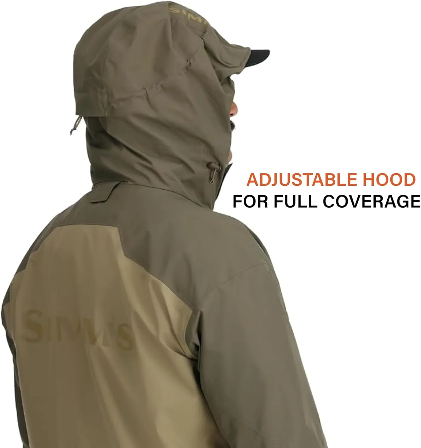 Simms Men's Challenger Waterproof Fishing Rain Coat, Angler's Essential for Wet Weather, Durable and Breathable Design