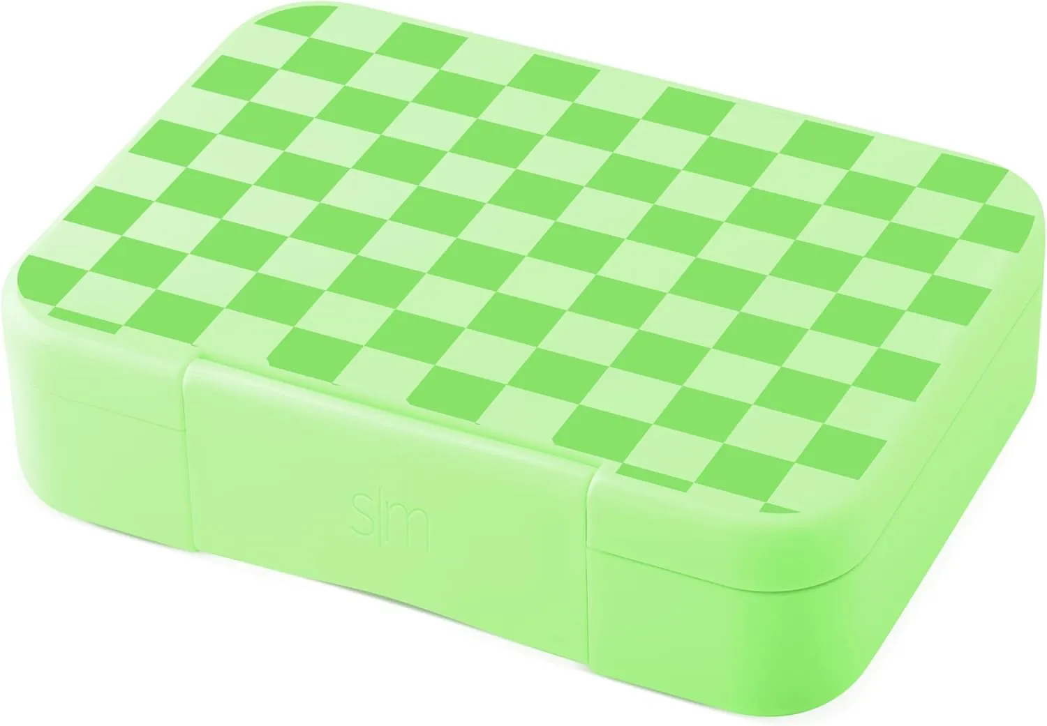 Simple Modern Bento Lunch Box for Kids | BPA Free, Leakproof, Dishwasher Safe | Lunch Container for Girls and Boys, Toddlers | Porter Collection | 5 Compartments | Lime Checkmate