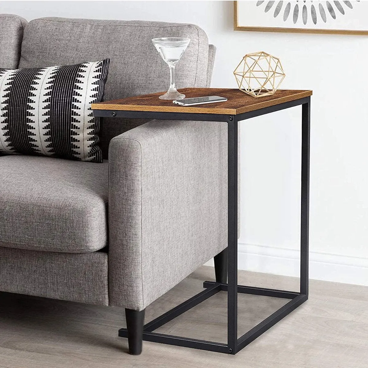 Simple Rectangular Shape Sofa Side Table End Table