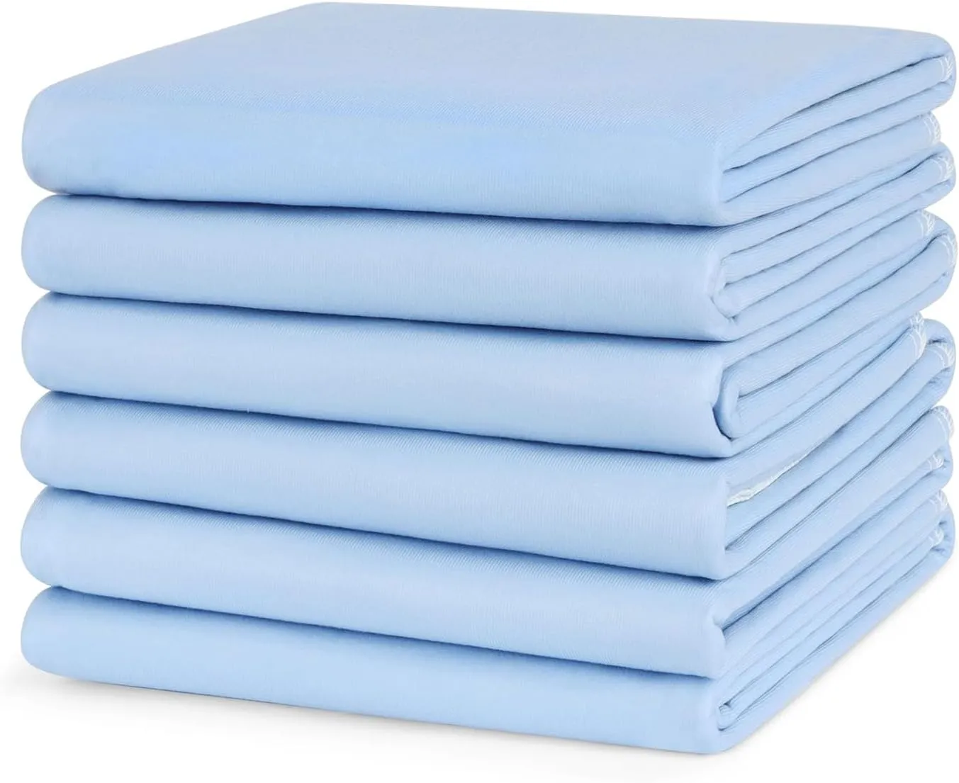 Simpli-Magic Washable Underpads, 34"x36" (Pack of 6) - Heavy Absorbency Reusable Bedwetting Incontinence Pads for Kids,Adults,Elderly,and Pets - Waterproof Protective Pad for Bed,Couch,Sofa,Floor