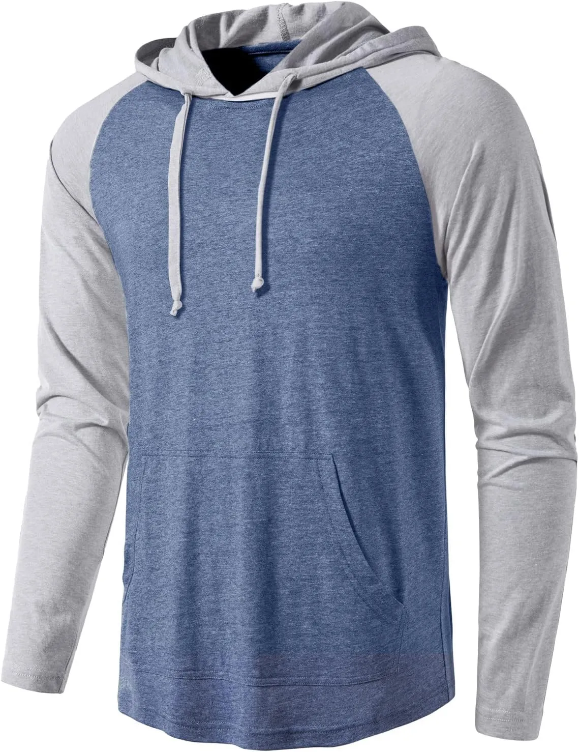 SIR7 Men's Gym Workout Active Long Sleeve Pullover Lightweight Hoodie Casual Hooded Sweatshirts