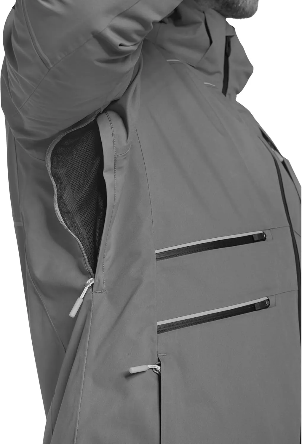Skiwear Mens Ski Jacket TOACA Burnt Orange